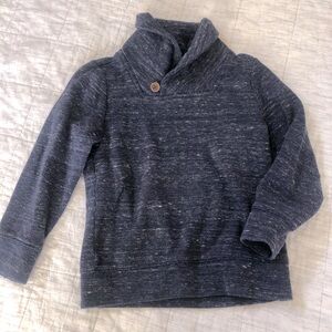 Little Boys Size 4T Navy Shawl Collar Sweater